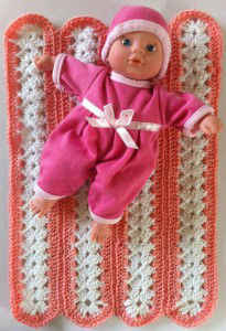 Mile-a-Minute Baby Doll Afghan – Free Crochet Pattern