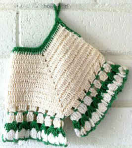 Vintage Bloomers Potholder – Free Crochet Pattern
