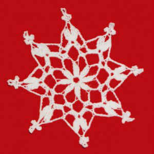 Cluster Snowflake Christmas Ornament