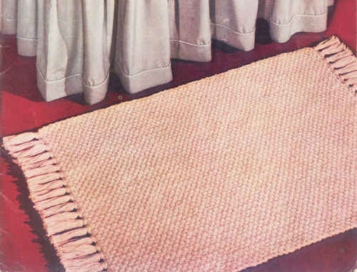 Basket Weave Rug ? Free Crochet Pattern