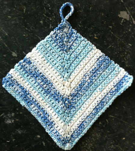 On The Edge Crochet Dishcloth