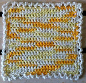 #18 Sunshine Crochet Dishcloth