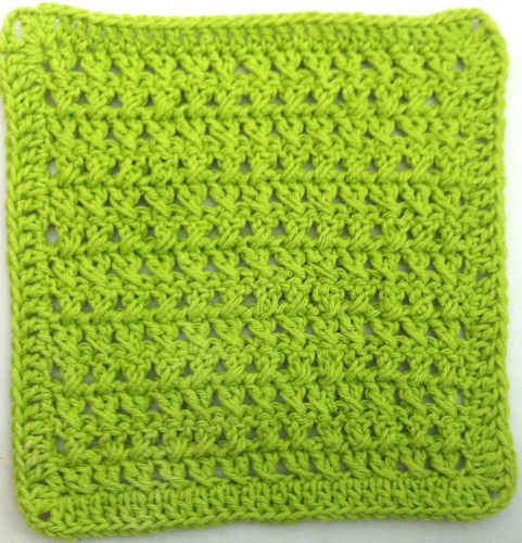 30 Cross Stitch Crochet Dishcloth