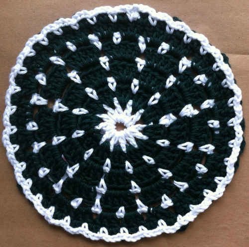 32 Evergreens in the Round Crochet Dishcloth