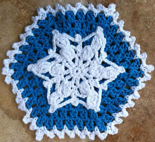 Best Free Crochet #34 Snowflake Crochet Dishcloth