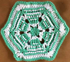 #94 Carnival Crochet Dishcloth