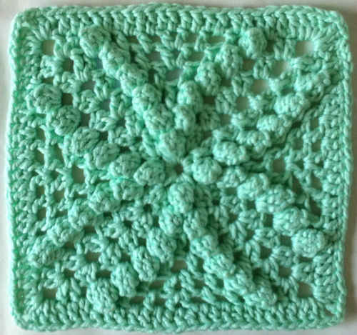 149 Mint Bobbles Crochet Dishcloth - Maggie Weldon Maggies Crochet