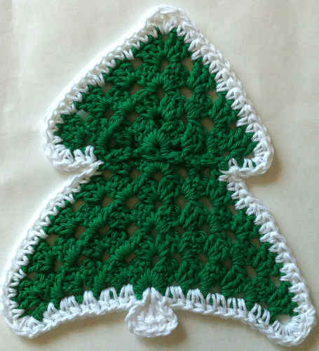 #159 Christmas Tree Crochet Dishcloth ? Maggie Weldon ...