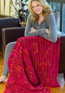 Love & Kisses Throw From RedHeart.com