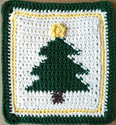 #232 Tannenbaum Crochet Dishcloth ? Maggie Weldon Maggies ...