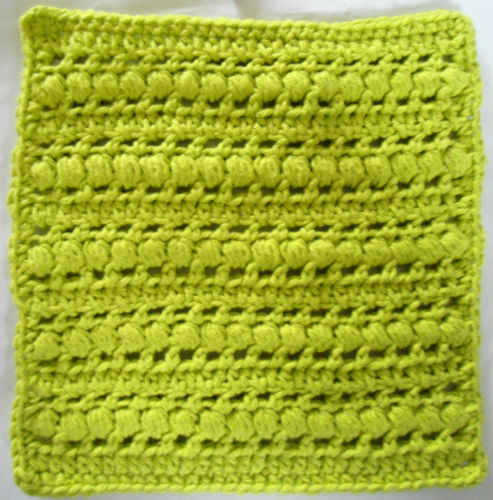 272 Puff Stitch Crochet Dishcloth - Maggie Weldon Maggies Crochet