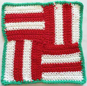 candy cane pattern at free crochet christmas patterns -  www