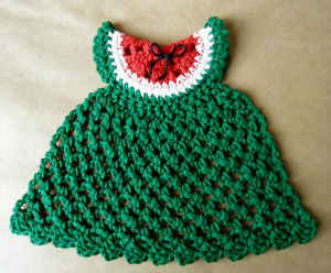 #319 Watermelon Dress – Maggie Weldon Maggies Crochet