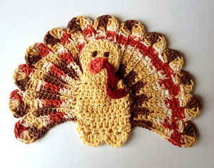 #325 Thanksgiving Turkey Crochet Dishcloth – Maggie Weldon Maggies Crochet