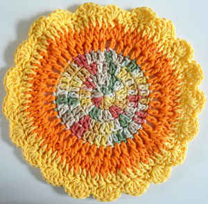 #346 Sunburst Dishcloth – Maggie Weldon Maggies Crochet