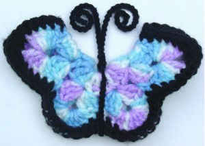 Free Crochet pattern Monarch Butterfly Fridgies #30
