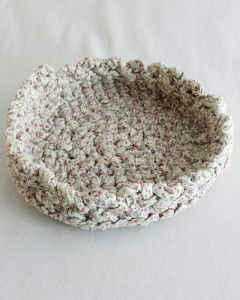Free Crochet Pattern – Pie Plate Rag Basket #44