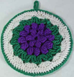 Free Crochet Pattern Grape Cluster Potholder #63