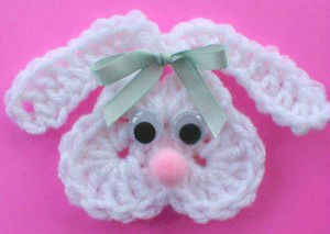 Free Crochet Pattern Bunny Fridgie #48