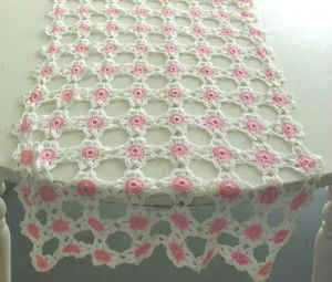 Free Crochet Pattern Antique Lace Runner #72