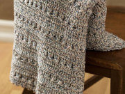 Free Crochet Textured Throw Pattern from RedHeart.com