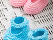 Free Dress-Up Booties Crochet Pattern from RedHeart.com