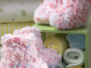 Free Cotton Candy Booties Crochet Pattern from RedHeart.com