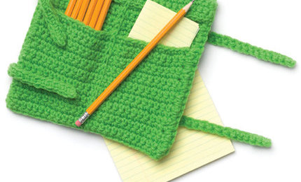 Free Roll-Up Pencil Case Crochet Pattern from RedHeart.com