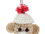 Free Sock Monkey Key Fob Crochet Pattern from RedHeart.com