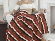 Free Lodge Cabin Throw Pattern from RedHeart.com