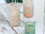 Free Hanging Luminaries Crochet Pattern from RedHeart.com