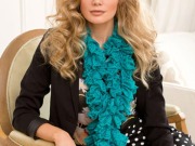 Free Darling Ruffle Scarf Crochet Pattern from RedHeart.com