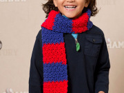 Free Sports Fever Scarf Crochet Pattern from RedHeart.com