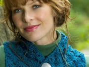 Free Button Spiderweb Scarf Crochet Pattern from RedHeart.com