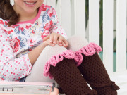 Free Petal Leg Warmers Crochet Pattern from RedHeart.com
