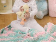 Free Soft Waves Baby Blanket Crochet Pattern from RedHeart.com