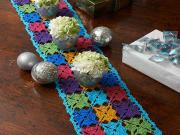 Free Holiday Party Table Runner Crochet Pattern from RedHeart.com