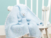 Free Teddy Lovey Crochet Pattern From RedHeart.com