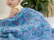 Free Squares n Squares Baby Blanket Crochet Pattern from RedHeart.com