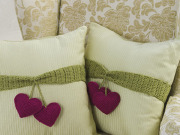 Free Crochet Pattern Heart-to-Heart Pillow Trim From RedHeart.com
