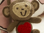 Free Crochet Pattern Love Monkey From RedHeart.com