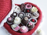 Free Crochet Pattern Box of Chocolates From RedHeart.com
