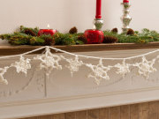 Free Snowflake Garland Crochet Pattern from RedHeart.com
