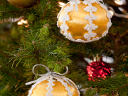 Free Lacy Christmas Ornaments Crochet Pattern from RedHeart.com
