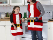 Free Santa’s Aprons Crochet Pattern from RedHeart.com