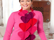 Free Heart Splendor Scarf Crochet Pattern from RedHeart.com