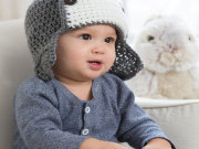 Free Little Lindy’s Aviator Hat Crochet Pattern from RedHeart.com