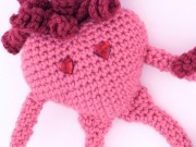 Free Amigurumi Heart Crochet Pattern from RedHeart.com