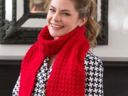 Free Berry Stitch Scarf Crochet Pattern from RedHeart.com