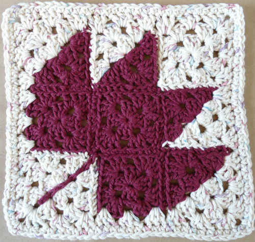 Bizzy Crochet: Crochet Felted Fall Leaf Pillow